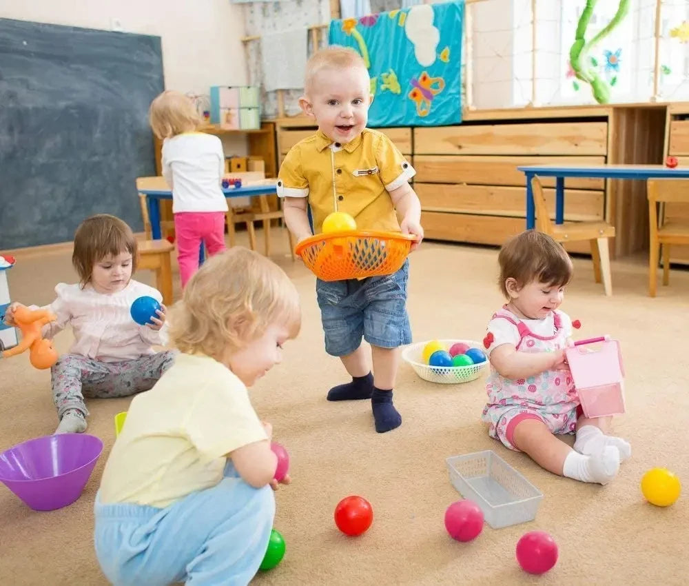 50Pcs Baby Plastic Ball Pit Balls Kids Toys Outdoor Sport Ball Eco-Friendly Water Pool Ocean Wave Balls Children Stress Air Ball