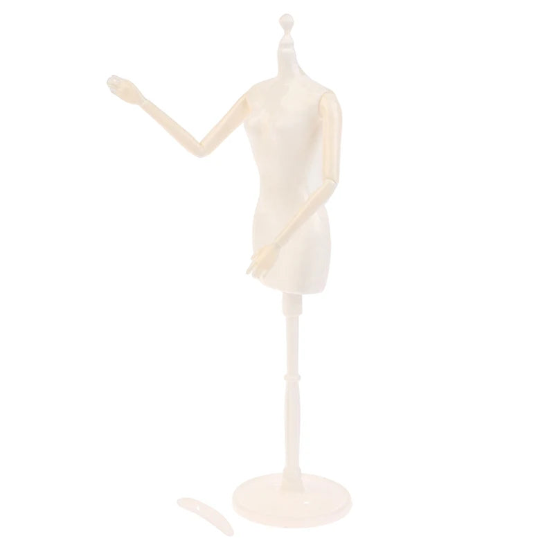 1/6 Doll Mannequin Coat Hanger Dollhouse Doll Skirt Support Wedding Mannequin Stand Humanoid Model Toy Doll Gown Display Form