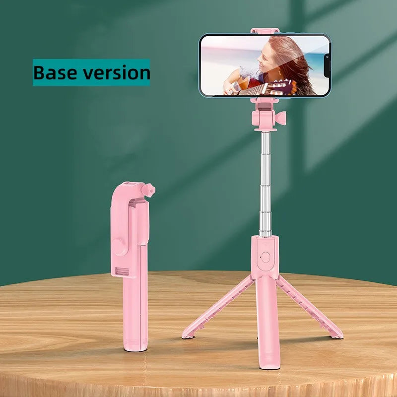 Cell Phone Selfie Stick Tripod Bluetooth Remote Wireless Selfi Stick Phone HolderStand with Beauty Fill Light for Phone