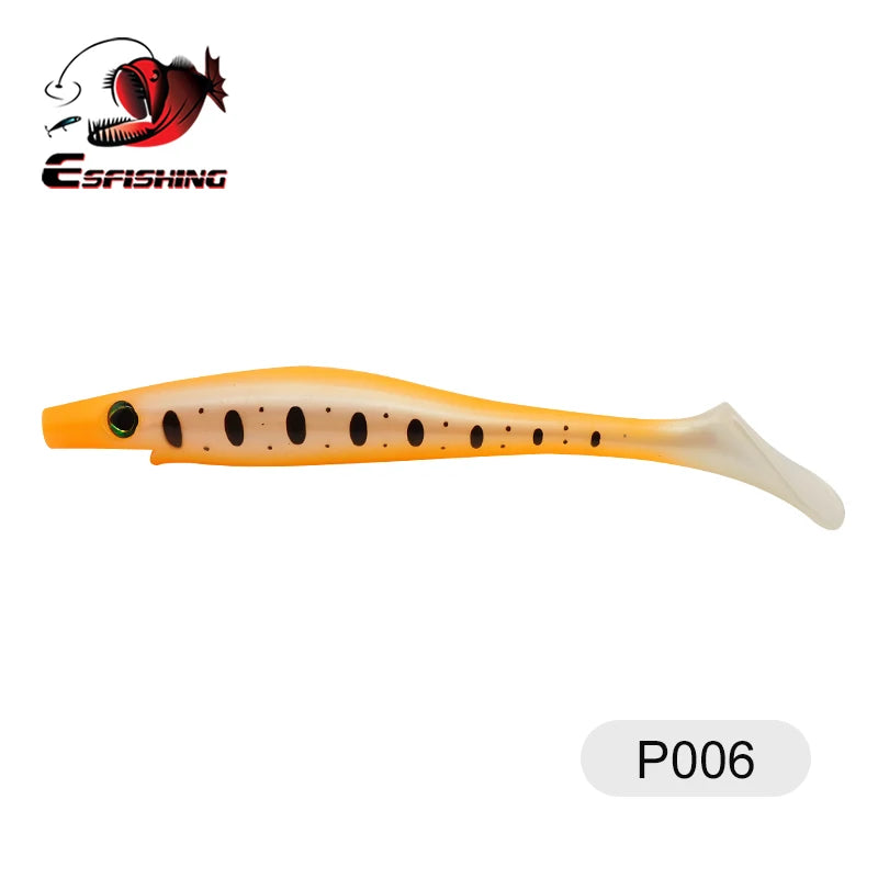 ESFISHING soft lures fishing Peche pike Hog Shad 100mm  200mm Sea Fishing Silicone bait swimbait sea lake isca artificial