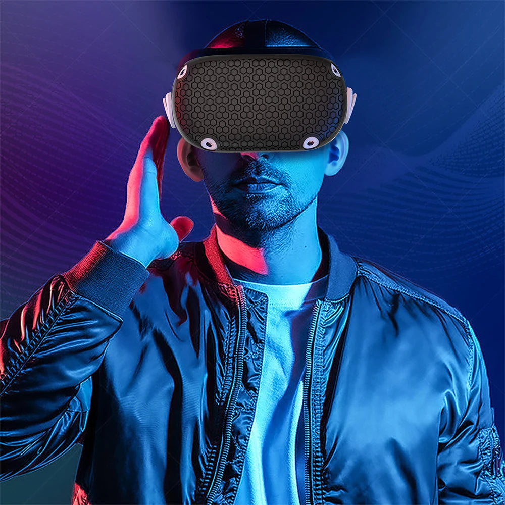 Silicone Protective Cover Shell Case For Oculus Quest 2 VR Headset Head Face Cover Eye Pad Handle Grip Button Cap VR Accessories