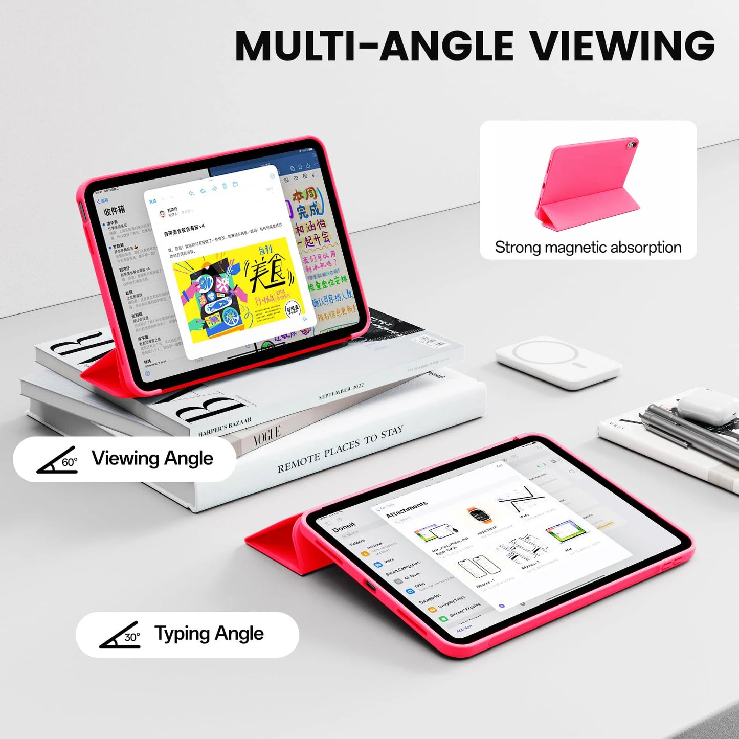 Case for iPad (A16) 11th Generation 11 Inch 2025/10th Generation 10.9 Inch 2022 Magnetic Flip Smart Cover Soft Silicone Shell