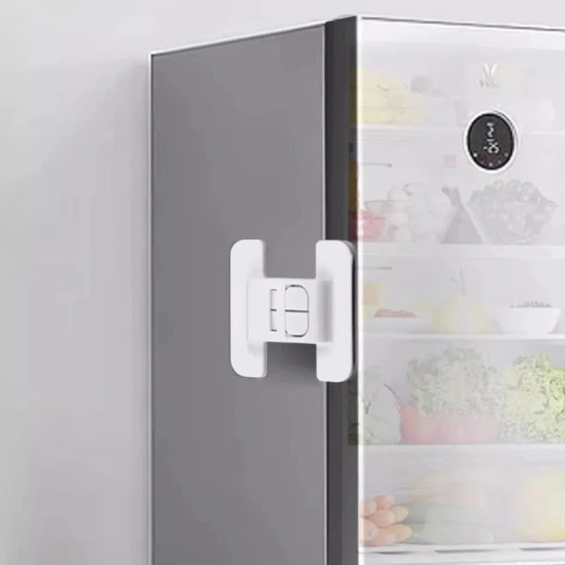 2/5Pcs Baby Safety Refrigerator Lock Cabinet Door Locker Buckle Home Kids Security Protection Anti-Open Water Dispenser Locks