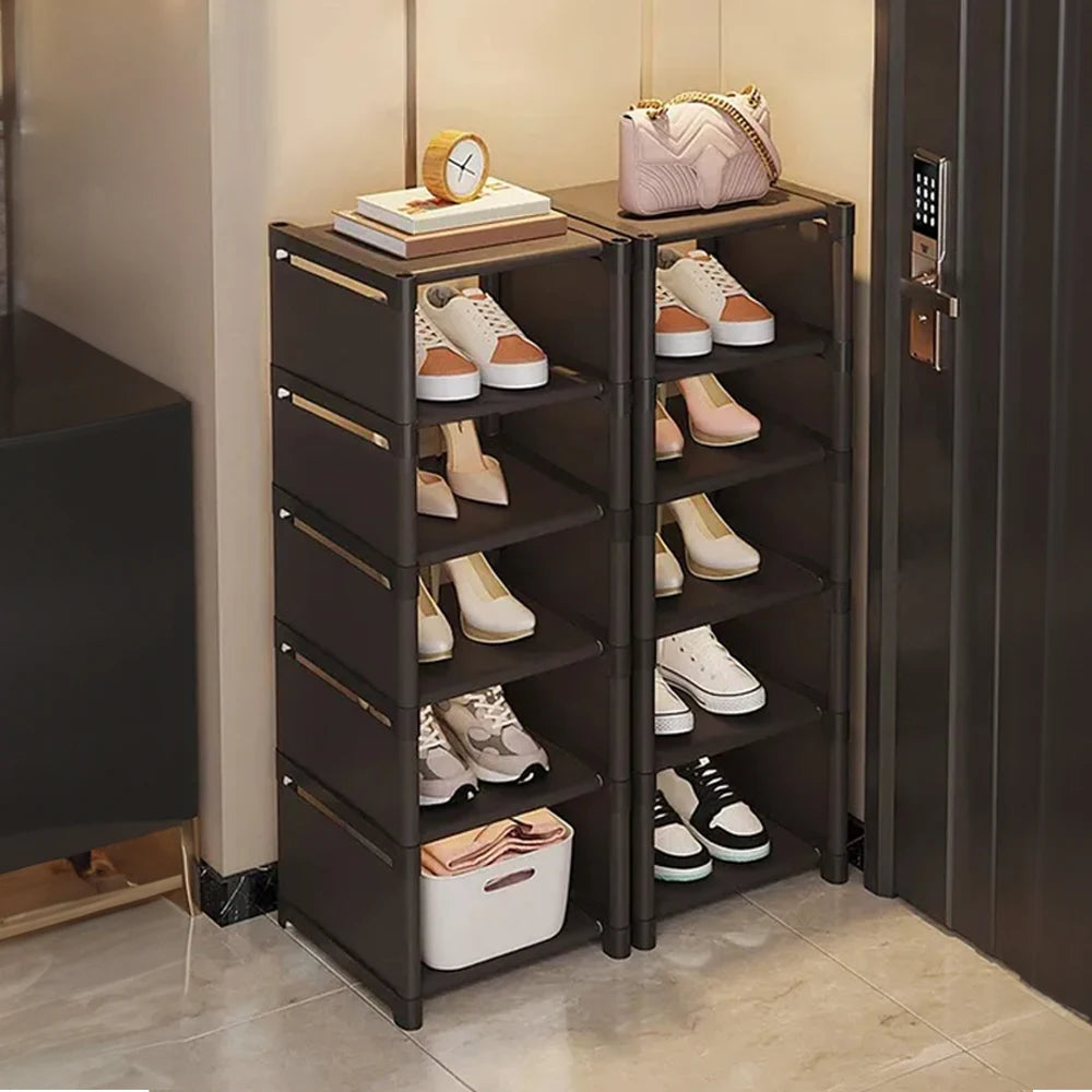 6/7/8-layer stackable shoe rack multi-layer freestanding DIY shoe rack space-saving adjustable assembly shoe rack