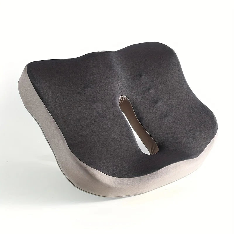Ergonomic Memory Foam Seat Cushion for Office Chairs & Cars - Posture Support, Butt Pain Relief, Easyclean Material
