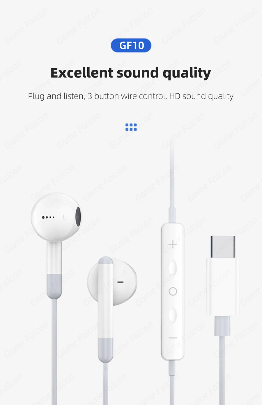 Type C 3.5mm Headset Stereo Music Earbud Wired Headphones With Mic DAC Chip For Samsung Galaxy S23 S22 S21 Ultra S20 Note 20 10