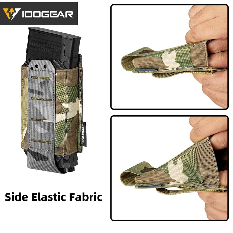 IDOGEAR Tactical Single LSR 556 Mag Pouch Mag Carrier MOLLE Pouch Laser Cut Tool Bags 35135