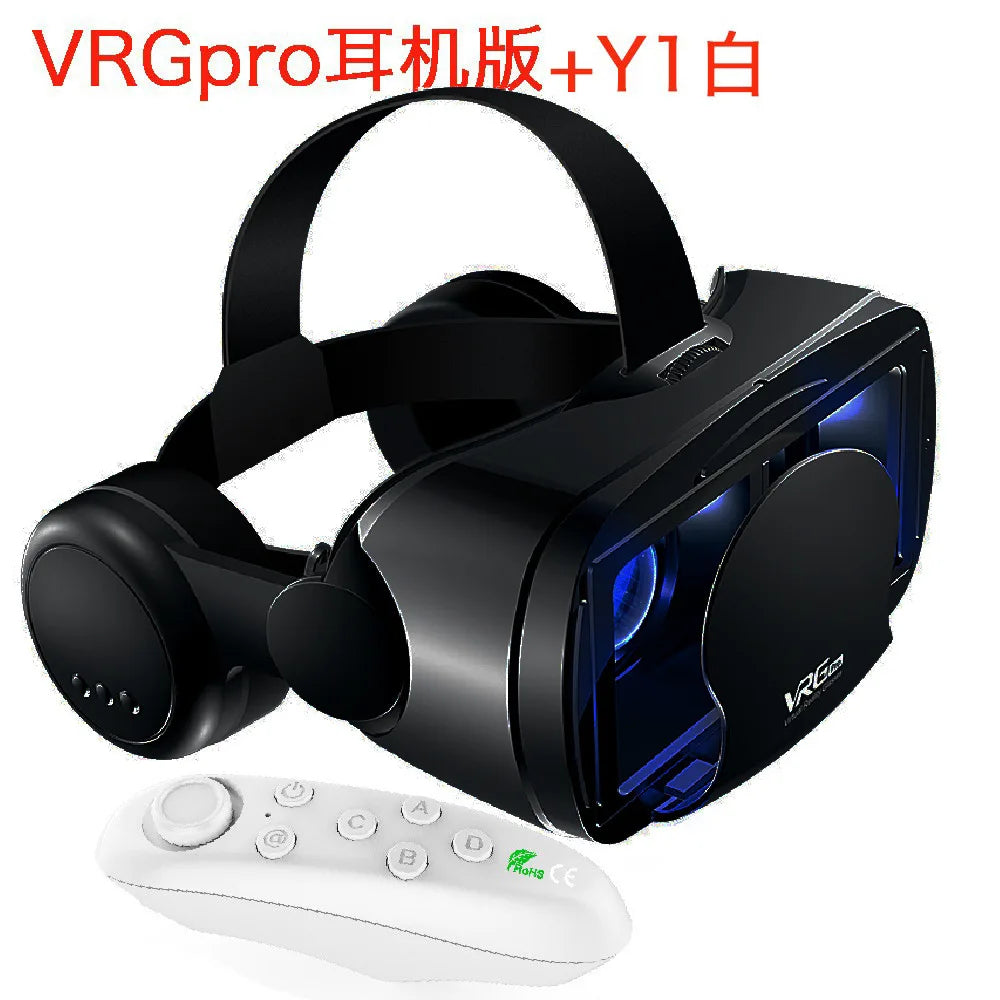 VR Glasses Virtual Reality 3D VR Glasses Google Cardboard Headset for Use with Smartphone Android Virtual Glasses with Gamepad