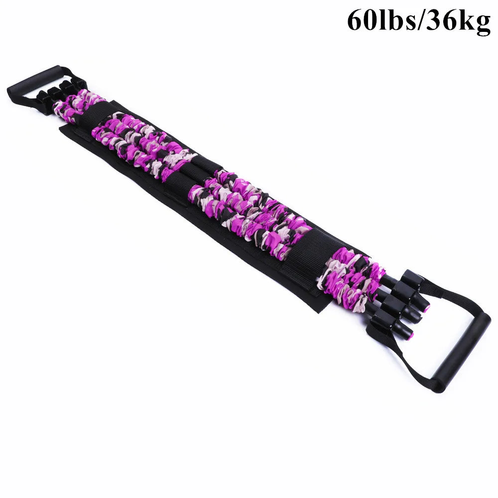 Adjustable Bench Press Band with Bar Chest Builder Workout Equipment Upgraded Push Up Resistance Bands Home Gym Travel Training