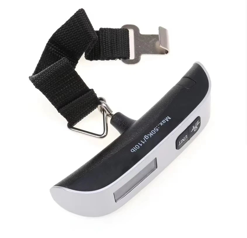 Portable High Precision Scale Digital LCD Display Suitcase Travel Bag Hanging Steelyard Hook Balance Scale Tools 110lb/50kg