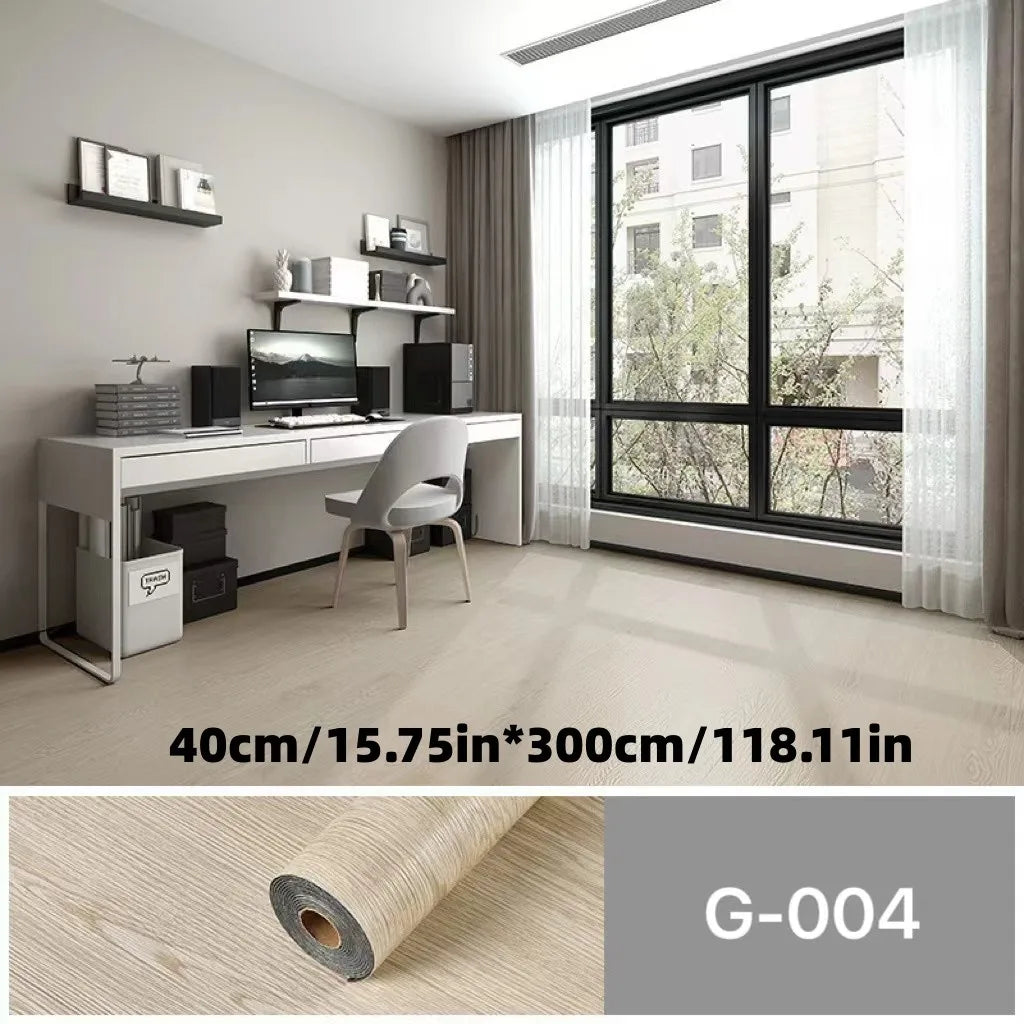 Vinyl Flooring Roll 15.7"W X 118"L/ 12.9 Sq.Ft, Peel and Stick Wall Tiles Vinyl Plank Flooring for Any Room, Easy DIY