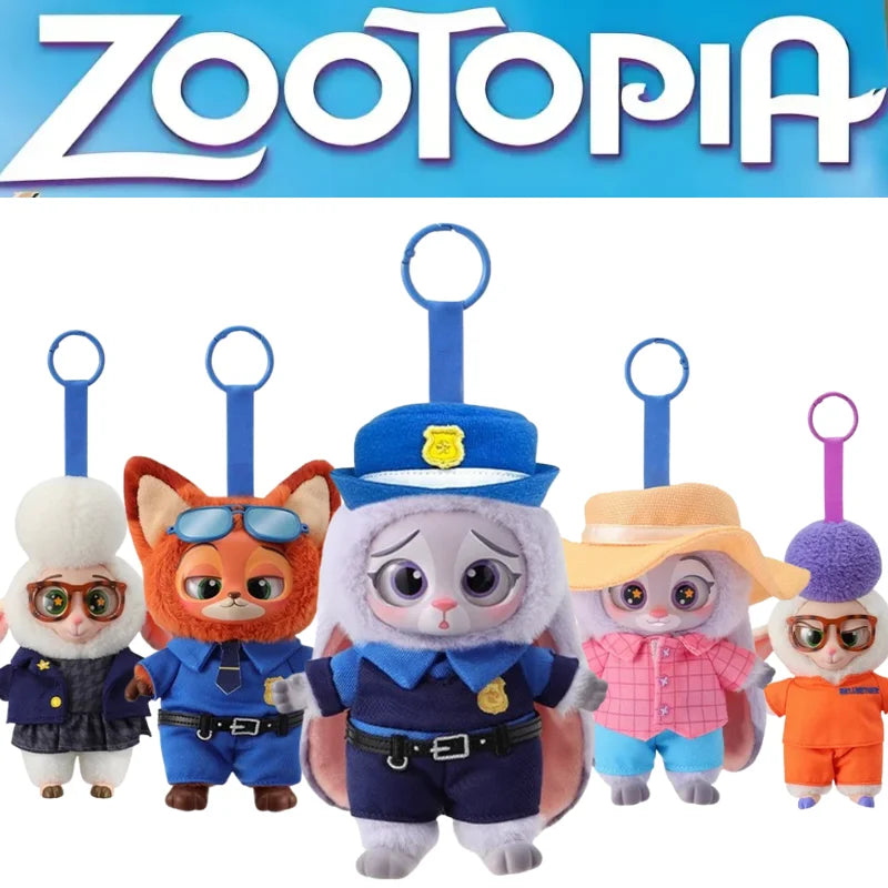 High Quality Zootopia Series Blind Box Judy Nick Vinyl Plush Cartoon Character Pendant Trendy Toys Box Birthday Gifts for Kids