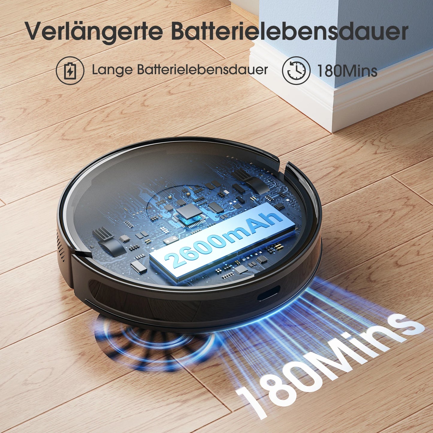 Lubluelu 6500Pa Sweeping Robot Vacuum Cleaner with Mapping Self Collection Dust App Control Dragging Cleaning Sweep Floor for Home Office