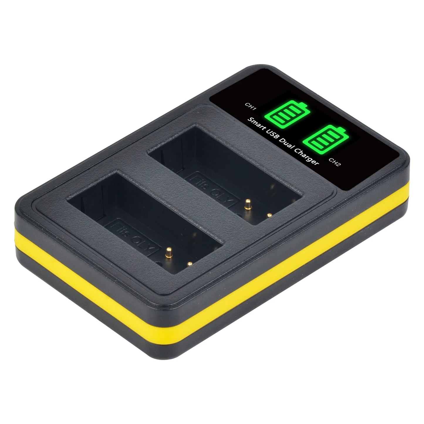 LED Dual USB Charger with Type C Port for PS-BLN1 BLN-1 BCN-1 Batteries Compatible with Olympus OM-D E-M1 E-M5 E-P5 Cameras