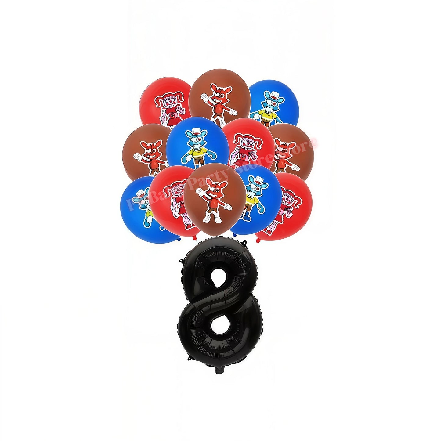 Five Nights Bear Birthday Party Decorations Plate Cup Backdrop Freddyed Balloon for Kids Party Favors FNAFs Event Supplies Gifts