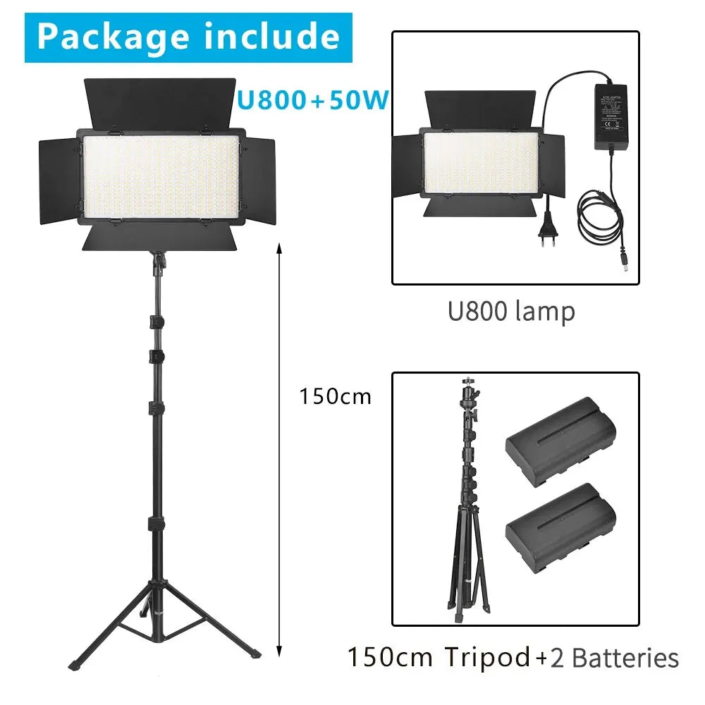 Nagnahz U800 U600 LED Photo Studio Light for Tiktok Youbute Game Live Video Lighting Portable Video Recording Photography Lamp