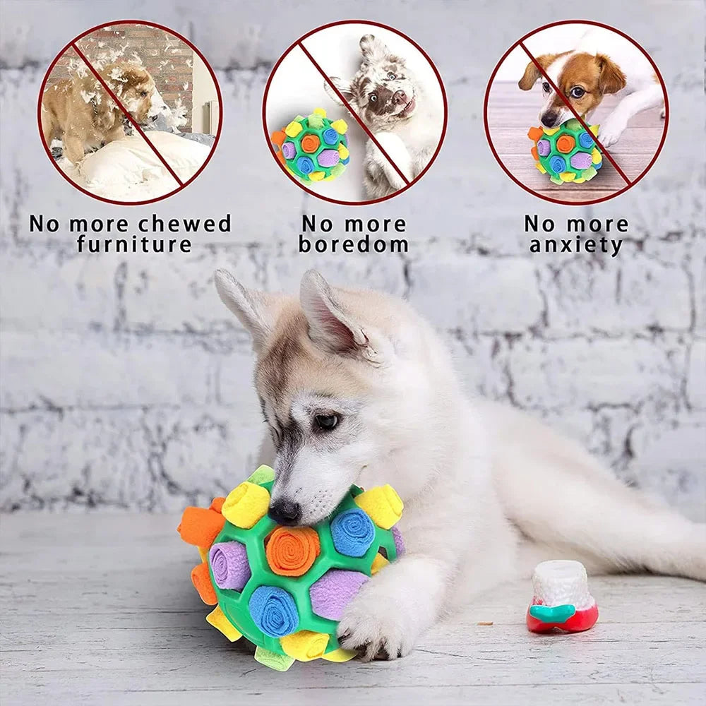 Dog Toy Snuffle Ball for Dogs Training the Sense of Smell Portable Interactive Snuffle Ball for Pet Foraging Instinct Training