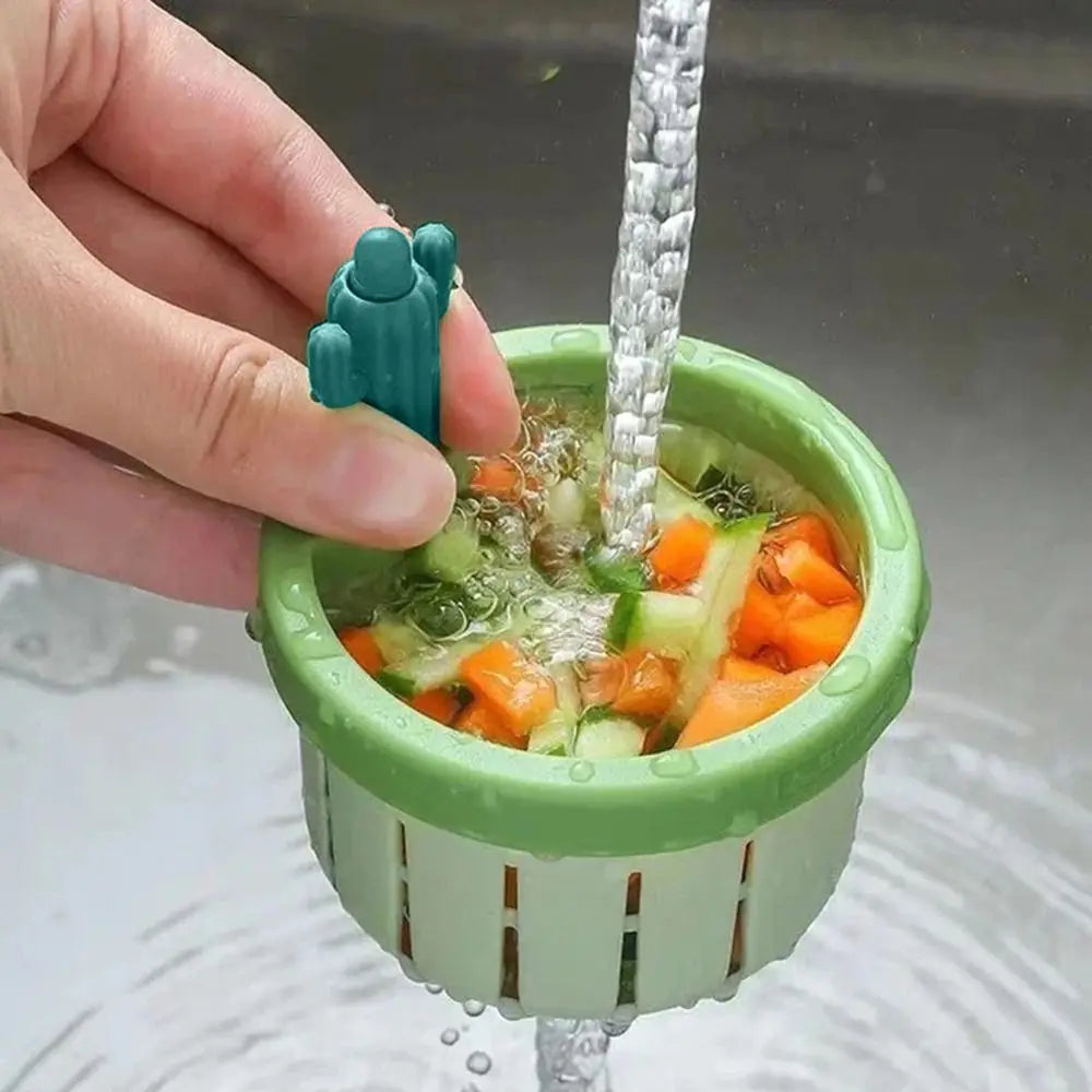 Cactus Kitchen Sink Drain Strainer Easy Cleaning Sink Drain Basket Food Waste Catcher for Kitchen Tools