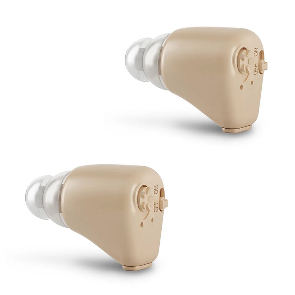 Rechargeable Mini In-Ear Sound Amplifier Wireless Headset Hearing Aid Device with Battery Ear Handset Tool for Deaf