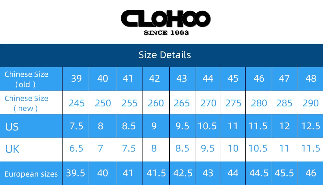 CLOHOOMen's Casual Loafers Handmade Breathable Leather Shoes with Thick Rubber Sole Comfortable Footwear Classic Hand Sewn Seams