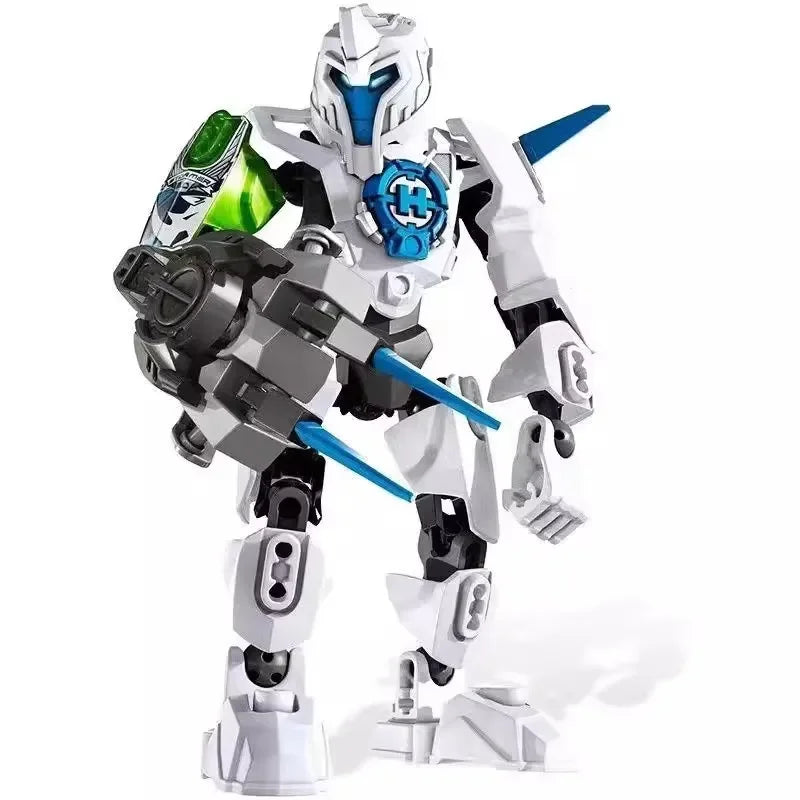 Hero Factory Star Warrior Bionicle Building Blocks, Furno Evo Combined Robot Mech Model Toy Set for Kids, Holiday Gift