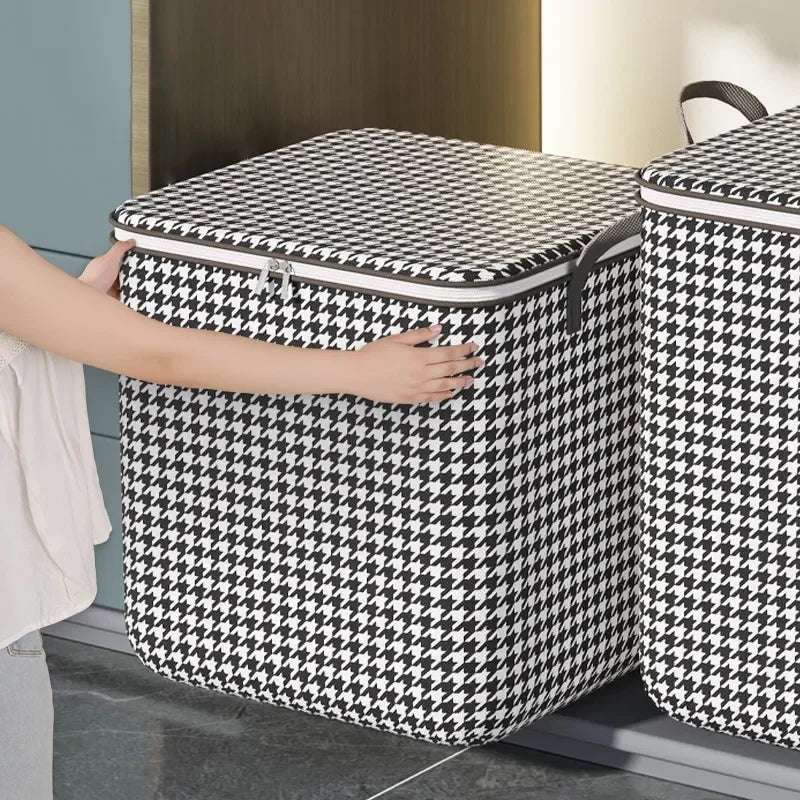 Organizer Clothes Storage Bags Large Capacity Quilt Moving Box Tote Bag Dustproof Clothing Wardrobe Home