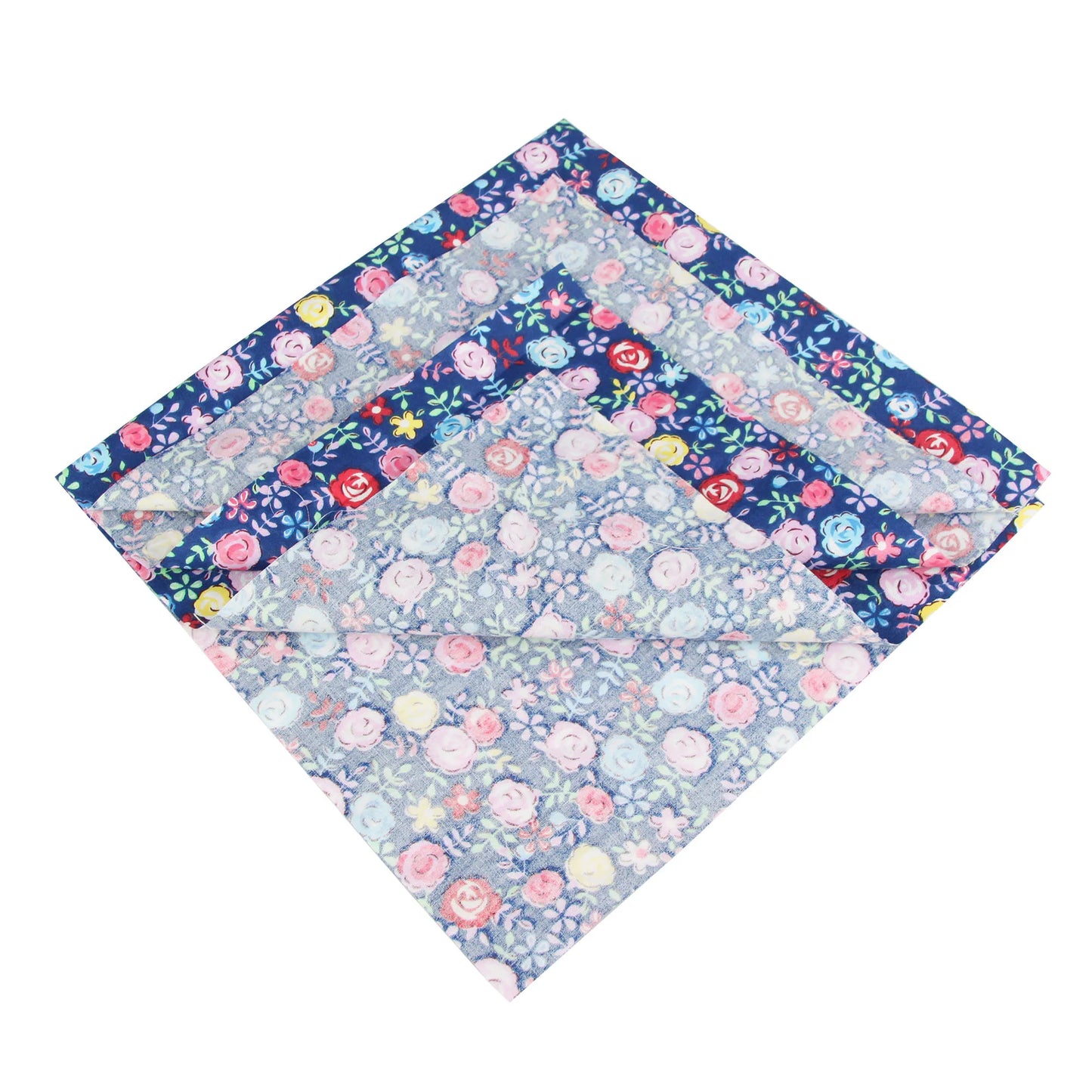 7PCS 25 x 25cm/50 x 50cm Squares Cotton Craft Fabric Cloths for DIY Bundle Patchwork Quilting Sewing Scrapbooking Artcraft