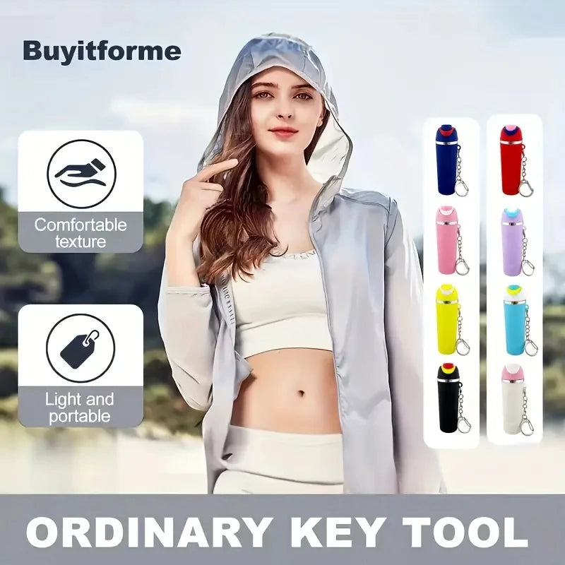1/4pcs Fashionable Fruit Cup Style Keychain, Can Hold Small Ornaments, Lipstick, Etc., A Perfect Gift for Travel, Daily Wear