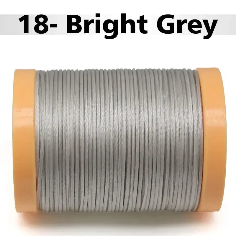 Handmade Flat Wax Thread for Leather Craft, Hand Stitching, DIY Wax Coated Strings, Repair Shoes, Sewing Tools, 0.8mm, 1.0mm