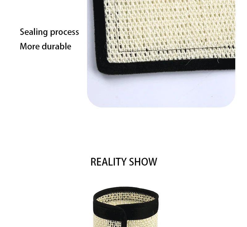Cat Scratch Pad Natural Sisal Cat Scratching Mat Furniture Protection Anti-Scratch Sofa Cushion for Indoor Cats Grinding Claws