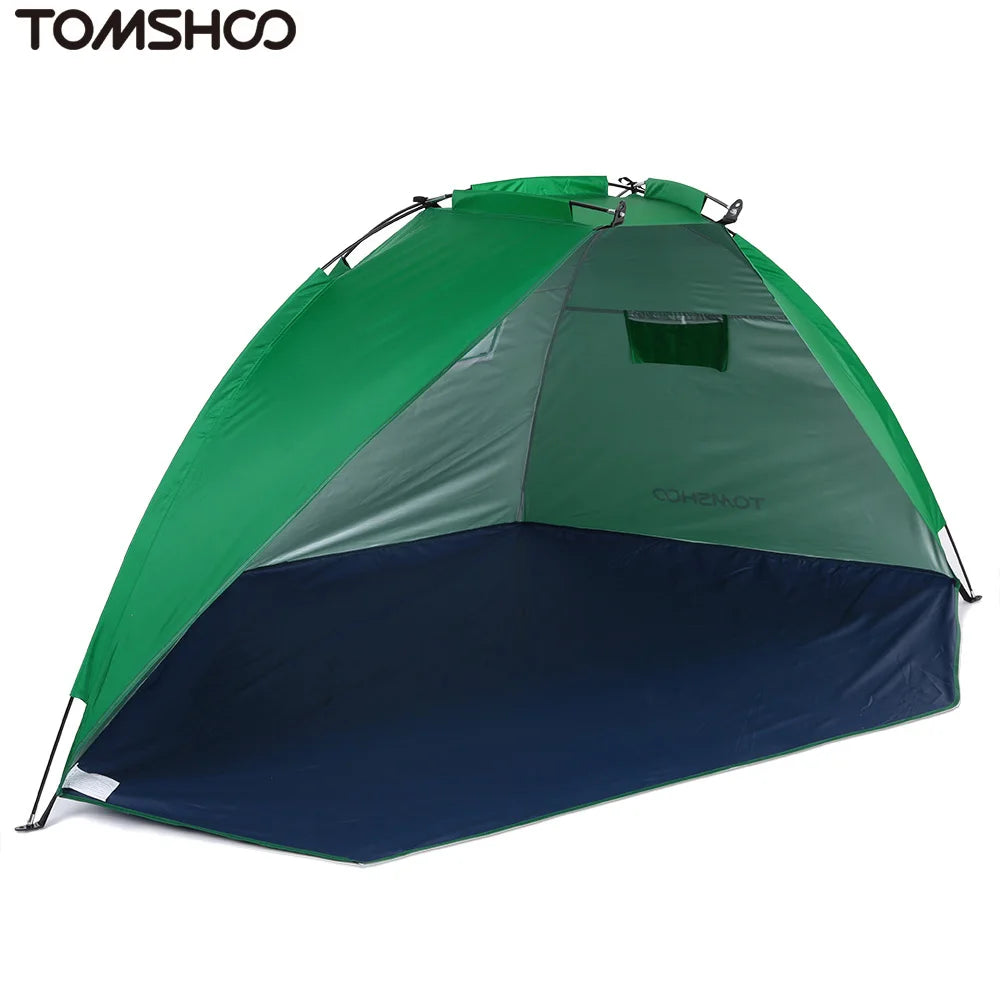 TOMSHOO Camping Tent Outdoor Sports Sunshade Tent Oxford Fabric Lightweight Tent for Fishing Picnic Beach Park