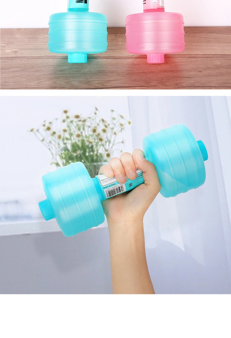 Water-filled Dumbbells Portable Dumbbell Sports Water Bottle for Arm Strength Training Home Gym Fitness
