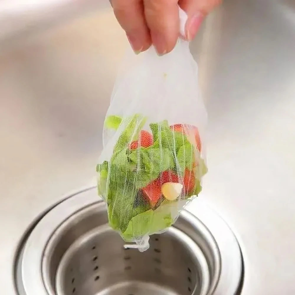 50-200Pcs Disposable Kitchen Sink Filter Sewer Drain Anti-blocking Garbage Bag Pool Leak Mesh Bag Mesh Strainer Sink Garbage Net