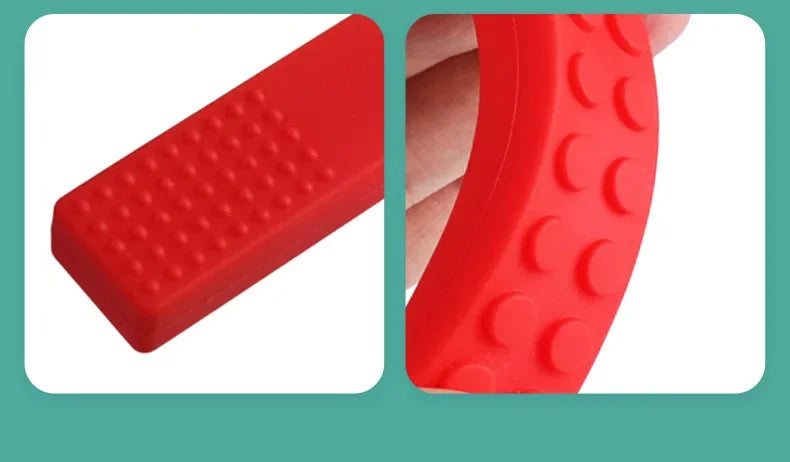 Baby Silicone Teether Kids Chew Necklace Sensory Chewy Pendant Oral Motor Toys Therapy Tools for Autism ADHD chidren's goods