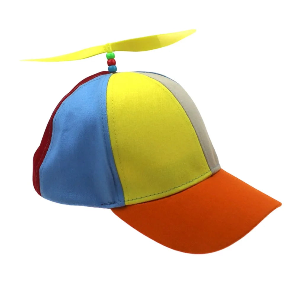 Rainbow Bamboo Dragonfly Baseball Cap Funny Helicopter Propeller Adventure Hat Firefly Cap Snapback Hat For Adult Kids Boy Girl