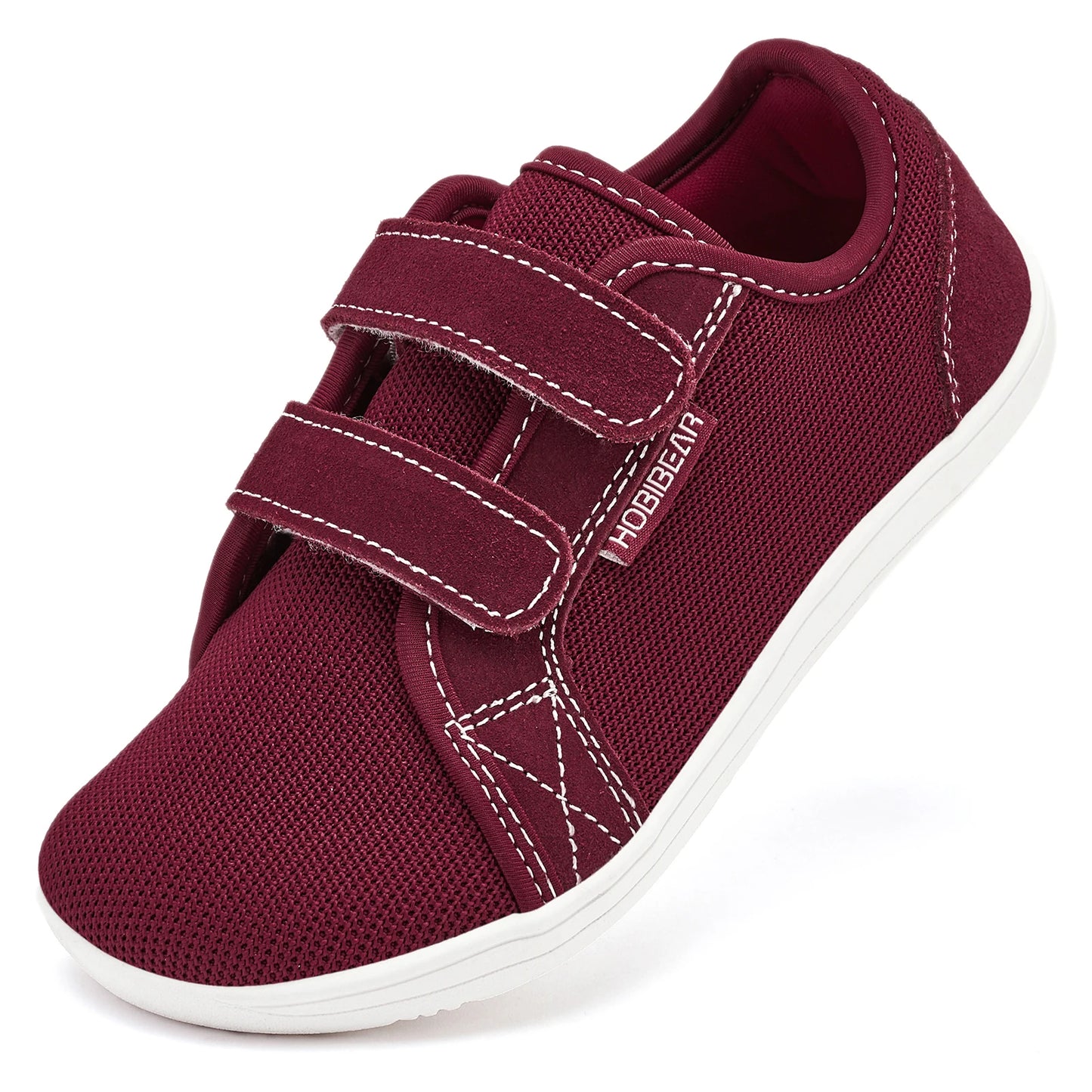 HOBIBEAR Boys Girls Barefoot Shoes Hook Loop Wide Toe Sneakers Mesh Lightweight Breathable Shoes(Toddler/Little/Big Kid)