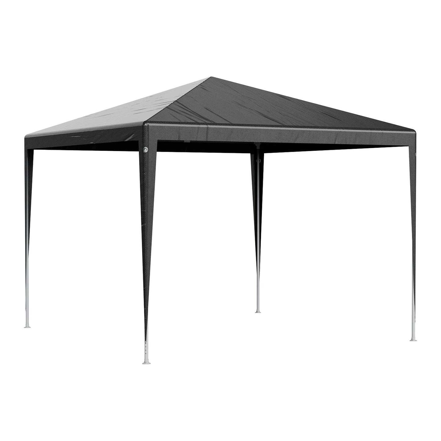 LOEFME 3x4M Enclosed Canopy Tent UV Protection Garden Gazebo Party Tent with Window Panels Zipper Door for Wedding Outdoor