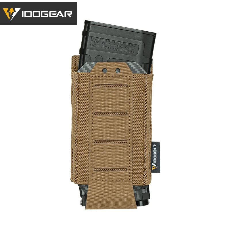 IDOGEAR Tactical Single LSR 556 Mag Pouch Mag Carrier MOLLE Pouch Laser Cut Tool Bags 35135