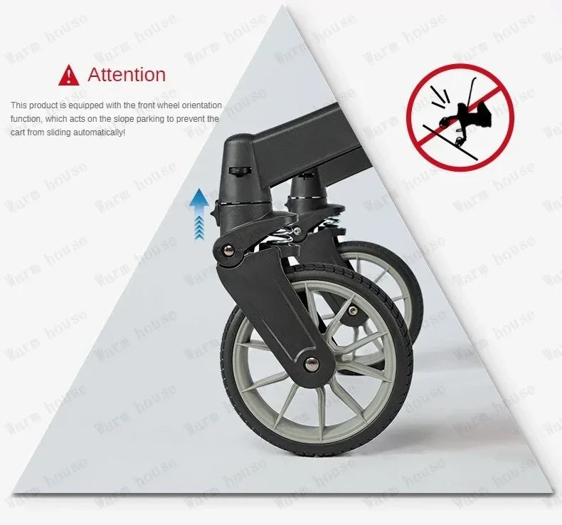 EU STOCK Foldable Lightweight baby stroller Multifunctional Four Wheels poussette bebe 3 en 1 Portable baby wagon