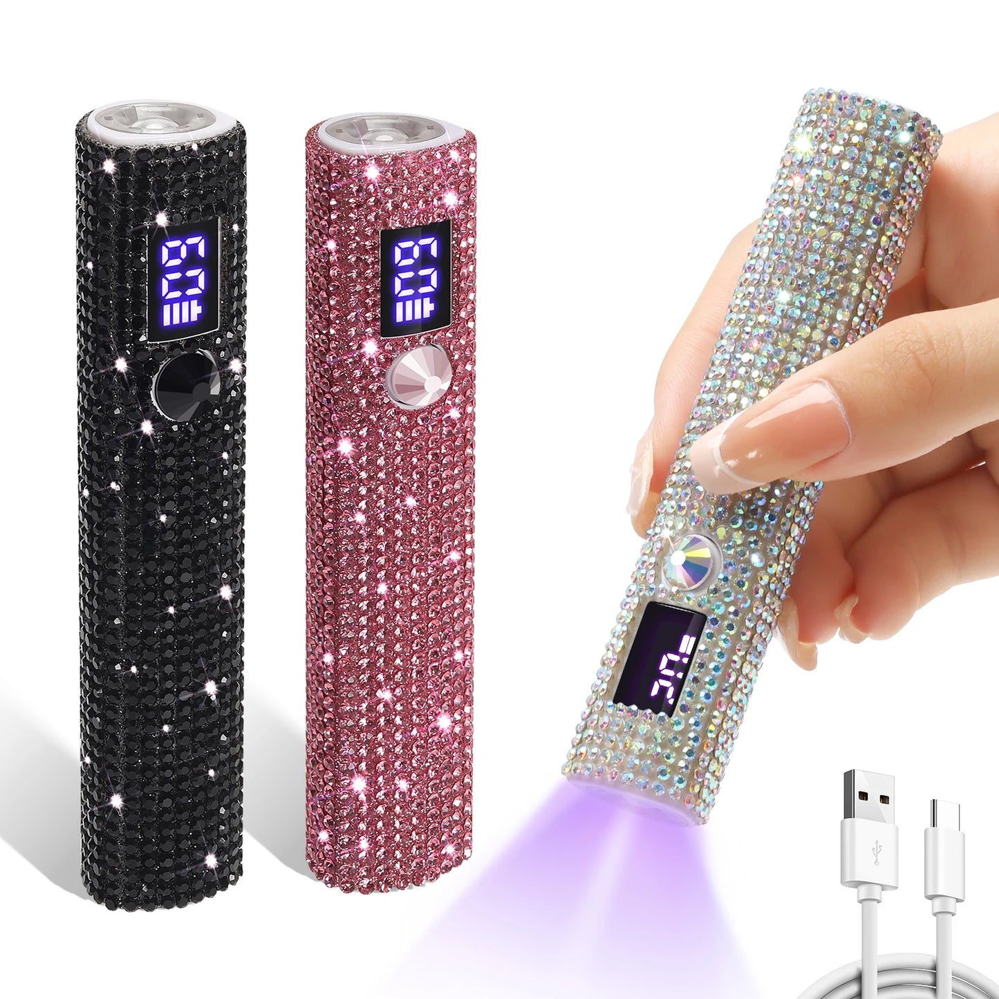 Portable Quick Dry Nail Dryer Machine Mini UV LED Nail Lamp For Home Salon Tools Professional Nail Phototherapy Flashlight Pen
