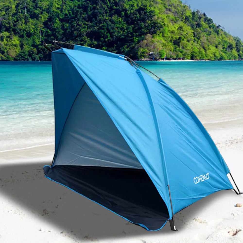 TOMSHOO Camping Tent Outdoor Sports Sunshade Tent Oxford Fabric Lightweight Tent for Fishing Picnic Beach Park