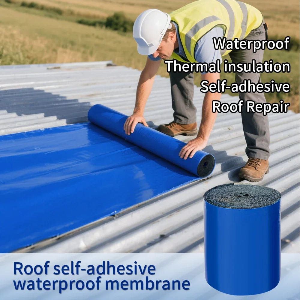 5/10M Waterproof Self-Adhesive Fix Tape Wall Crack Resistance Repair Adhesive Tape Heat Insulation Roof Leakproof Repair Sticker