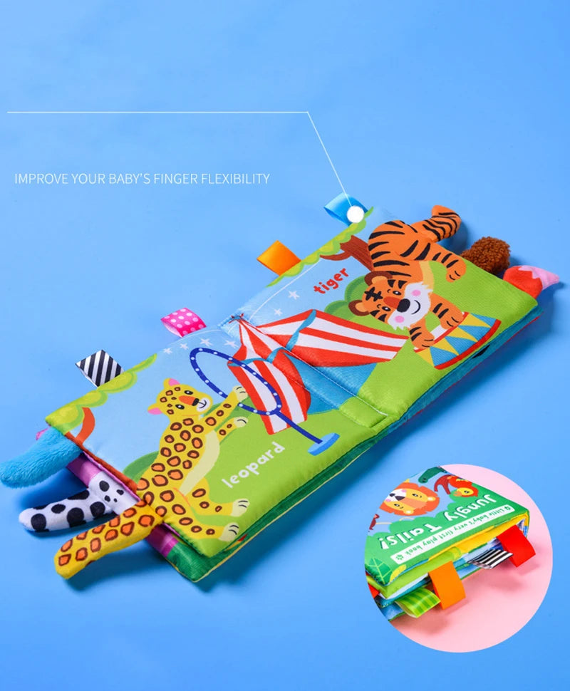 6PCS Cloth Building Blocks Baby Infant Soft Plush Doll Kids Sensory Educational Toys for Children Building Cube Construction Set