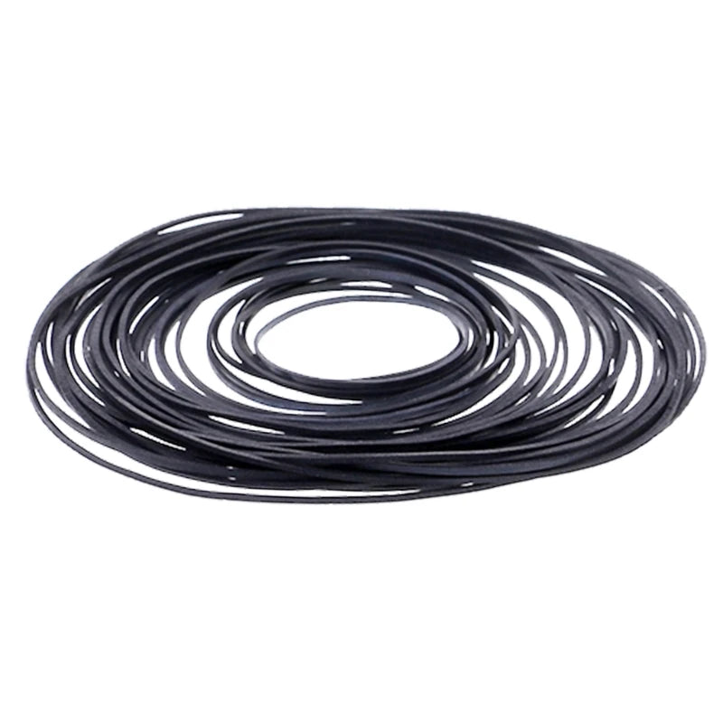 50/100Pcs 1/2/3/4mm Width Universal Mix Cassette Tape Machine Belts Assorted Flat Rubber Belt for CD DVD Recorders Walkman