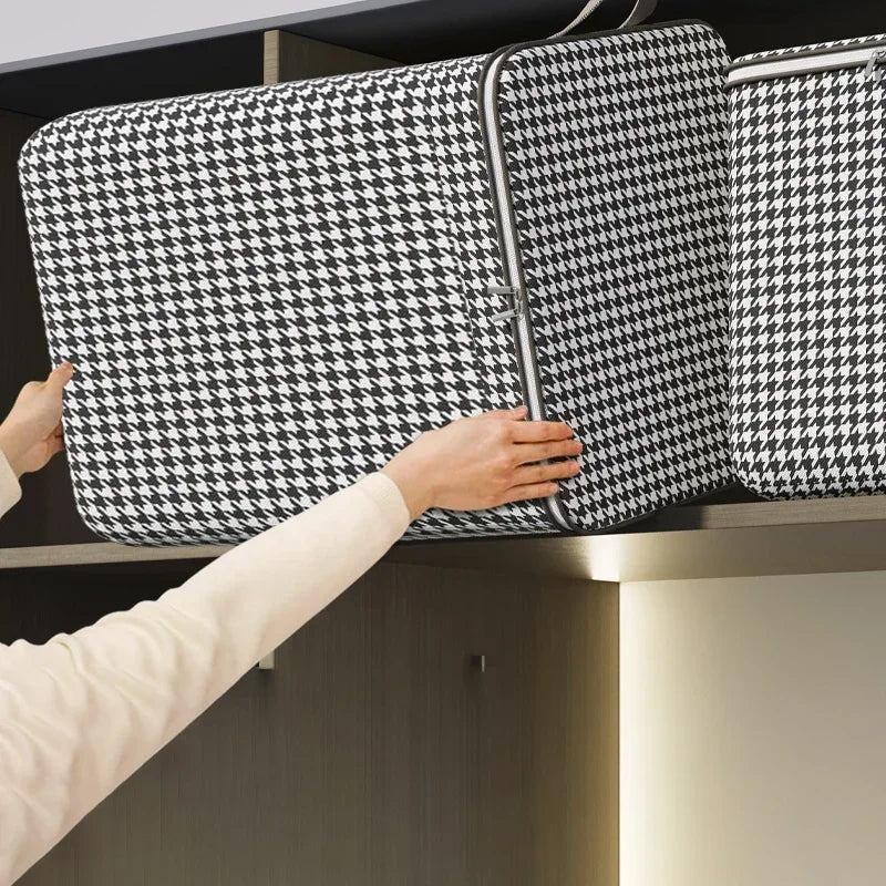 Organizer Clothes Storage Bags Large Capacity Quilt Moving Box Tote Bag Dustproof Clothing Wardrobe Home