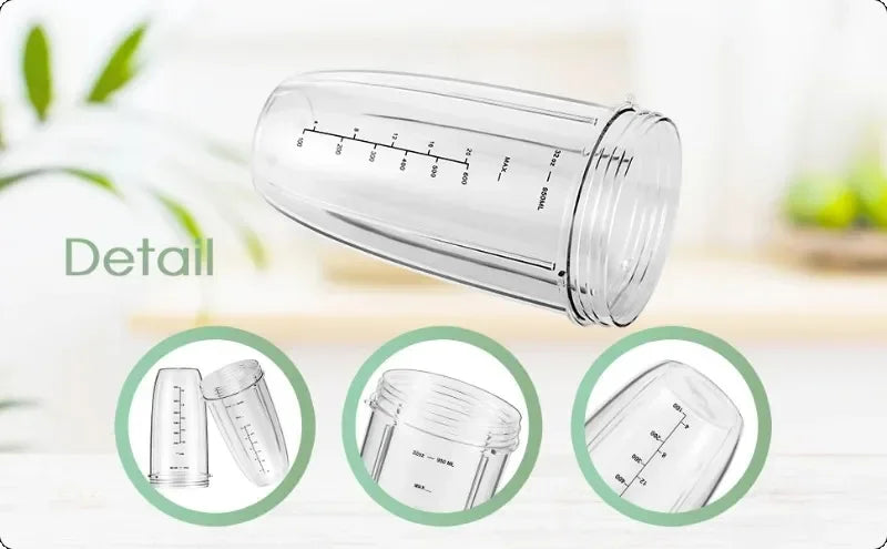 18oz 24oz 32oz NB Replaceable Accessories Bullet Juicer Blender Cups & Blade Replacement Cups Nutri Bullet Blenders 600w & 900w