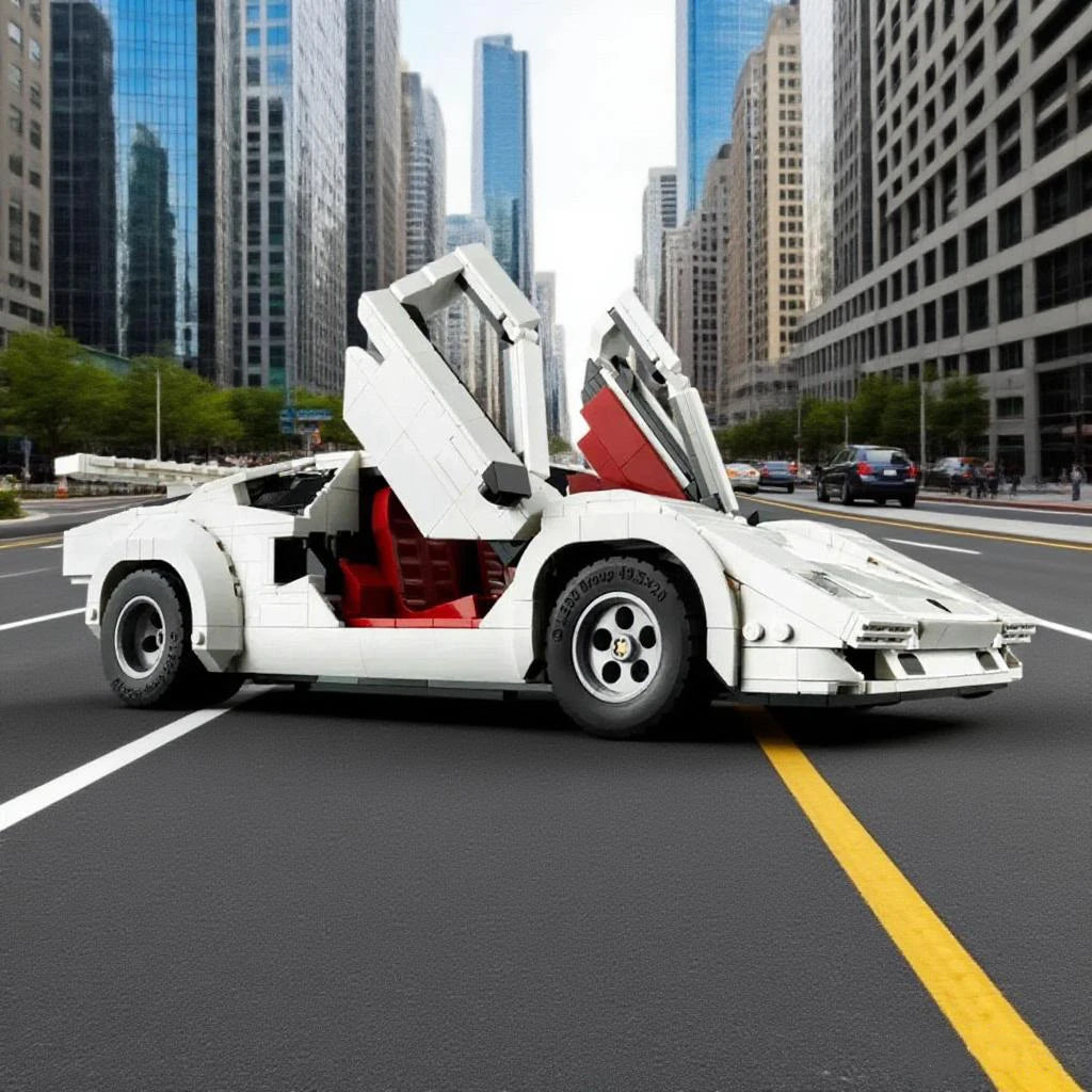 Spot 1506 piecesof Countach 5000 building blocks super racing model classic collection toys Christmas boys birthday gifts 10337