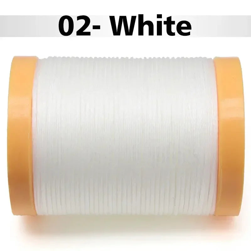 Handmade Flat Wax Thread for Leather Craft, Hand Stitching, DIY Wax Coated Strings, Repair Shoes, Sewing Tools, 0.8mm, 1.0mm