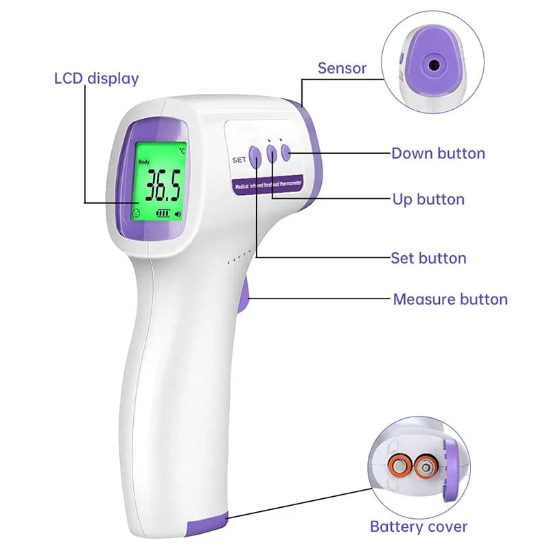 Digital Infrared Fever Thermometer Medical Household Digital Infant Adult Non-contact Laser Body Temperature Ear Thermometer