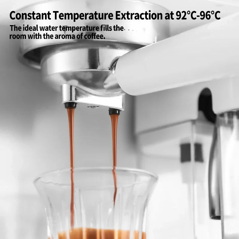 Multifunctional fancy coffee machine,Automatic milk frothing and cleaning functions,Cold/Hot Extraction ,Intelligent color scree